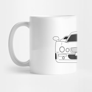 Mercedes Benz CLK GTR Black Outline Mug